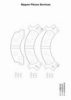 NPS I360U14 Brake Pad Set, disc brake